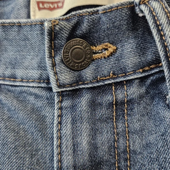 Vintage Levi's 514 Straight Dark Wash Denim Pants Jeans Size (27 x 29) 14REG - Picture 4 of 10